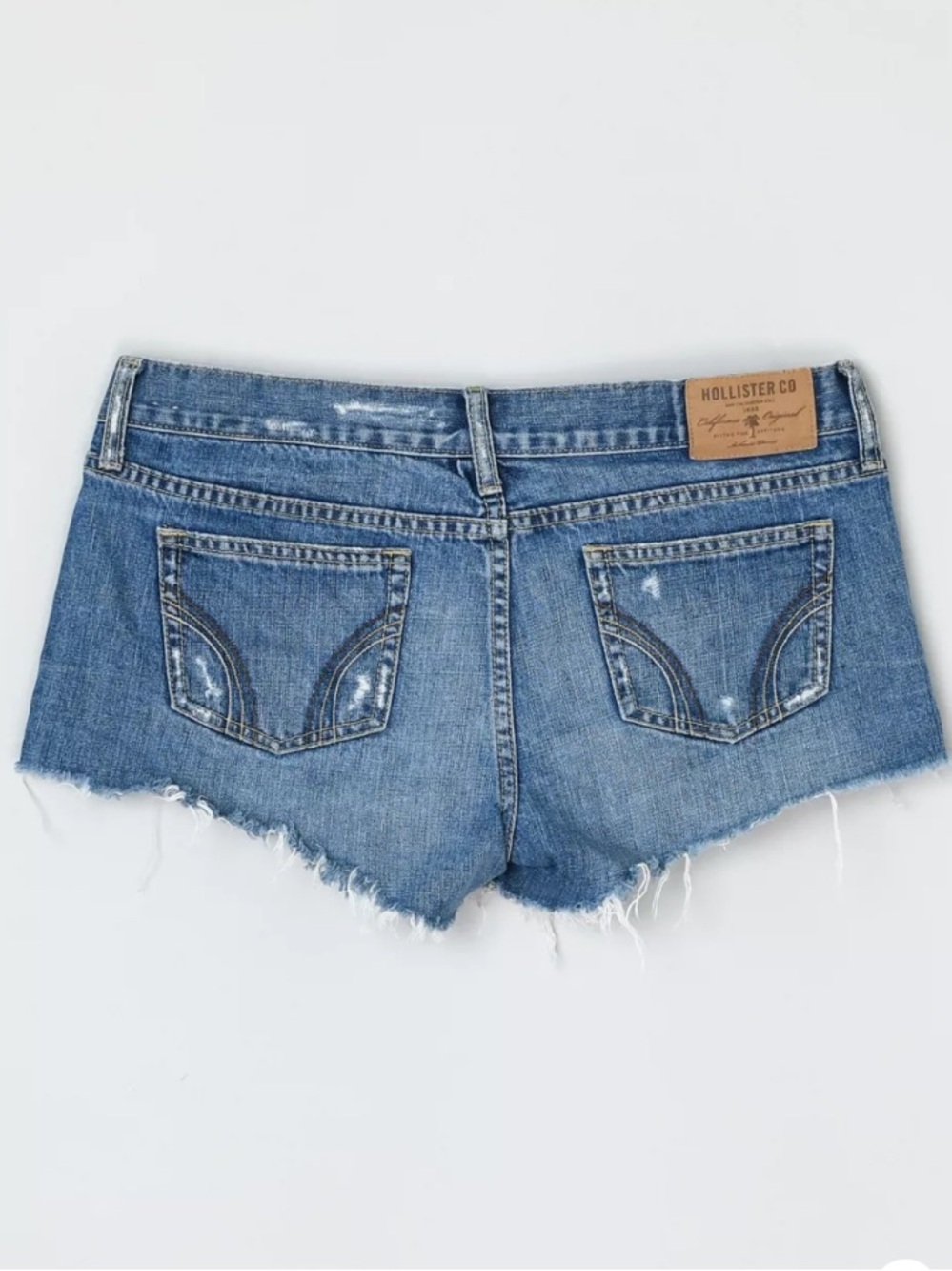 Y2K Hollister vintage micro low rise denim jean shorts size 3